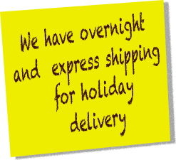 Overnight and express shipping